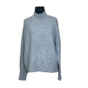 H&M gray high neck long sleeves soft sweater size Medium